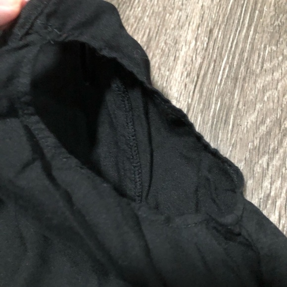 H&M Kids Black Long-Sleeve Blouse with Smocked Hem, US 8-9Y - Picture 2 of 6